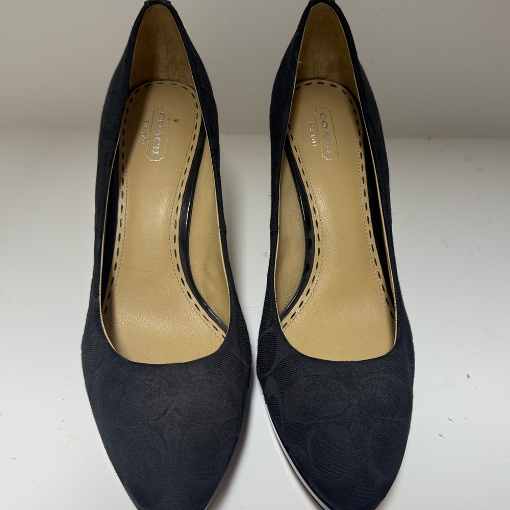 Coach black heels